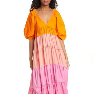 Staud never worn colorblock maxi dress